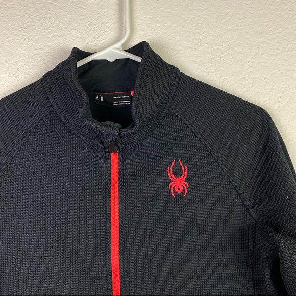 Spyder Kids Full Zip up Knitted Jacket sz L 14/16 - Picture 2 of 9